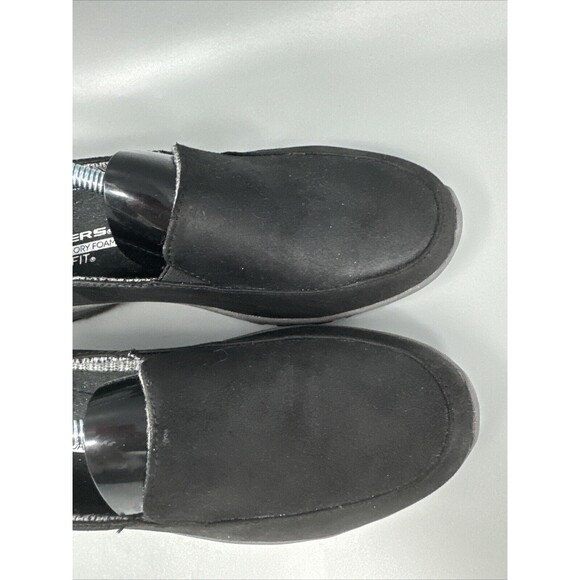 Skechers 158385 Black Memory Foam Slip On Loafer Shoe Women’s SZ 10 - Picture 3 of 9